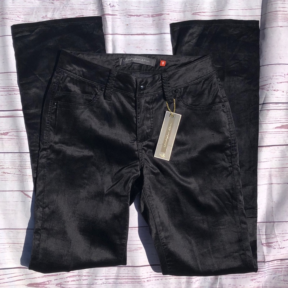 🆕 CHRISTOPHER BLUE ROUTE 66 VINTAGE VELVET PANTS 72